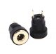DC Power Supply Jack Socket Female Connector - Round Panel Chasis Mount 12V 3A (1.3 x 3.5mm Gold Socket)