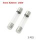 5 x 20MM - Fast quick Blow Glass Tube Fuses 250V