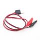 Alligator Test Clips Clamp to USB Male Connector Power Supply Adapter Cable 60cm